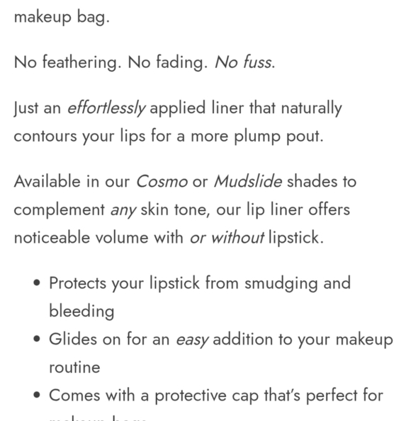 3/$30 SKONE Pink Lip Liner - Picture 5 of 7